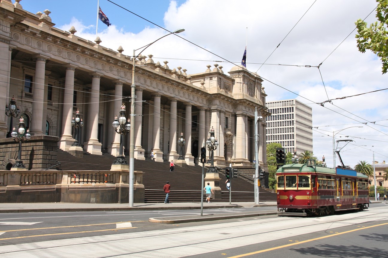 Photo of Victorian state parliament building